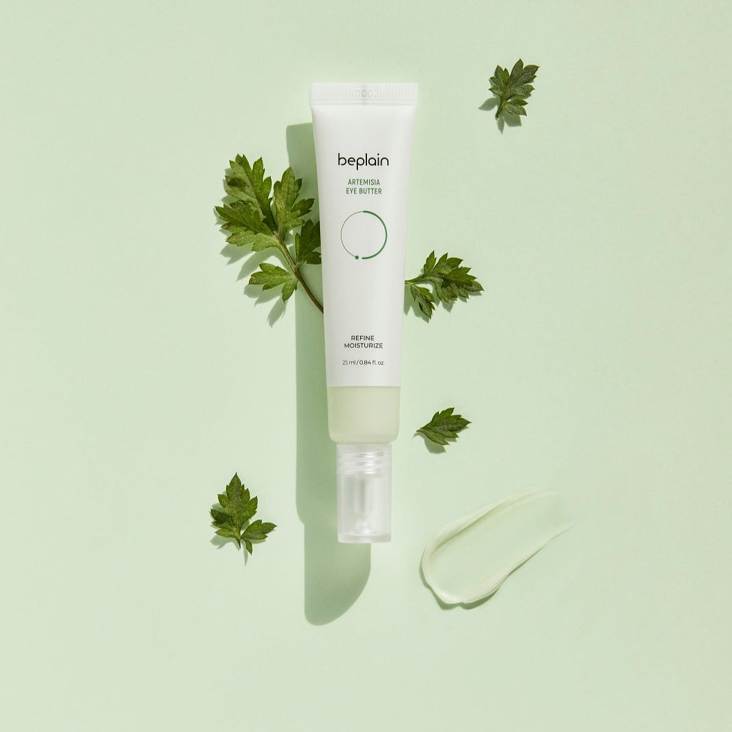 Beplain Artemisia Eye Butter in 25ml jar, natural eye cream with soothing Artemisia for gentle skincare around the eyes.