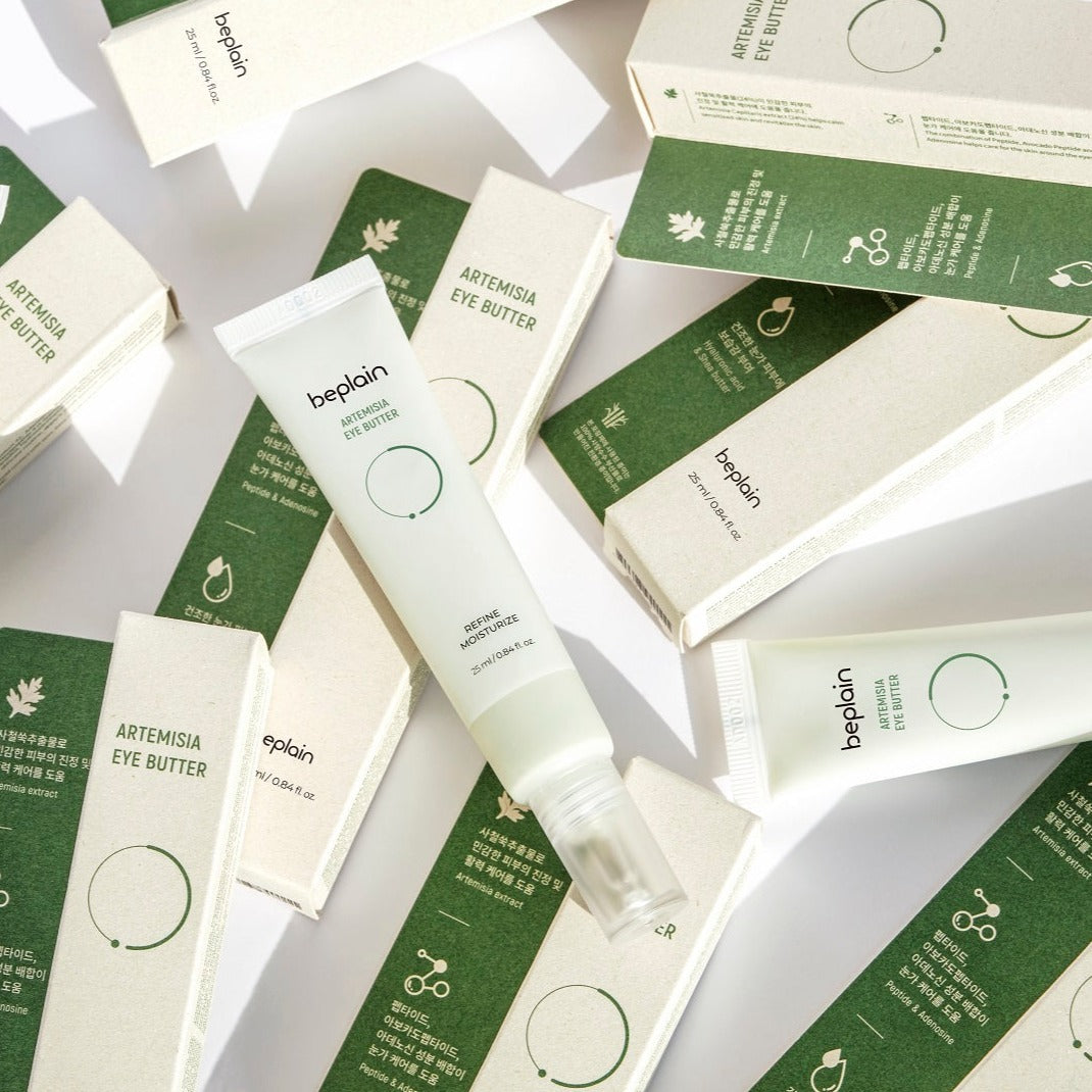 Beplain Artemisia Eye Butter in 25ml jar, natural eye cream with Artemisia for soothing and moisturizing the delicate eye area.