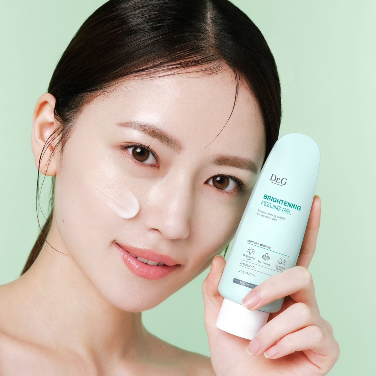 Dr. G Brightening Peeling Gel 120g exfoliating scrub tube for facial skincare