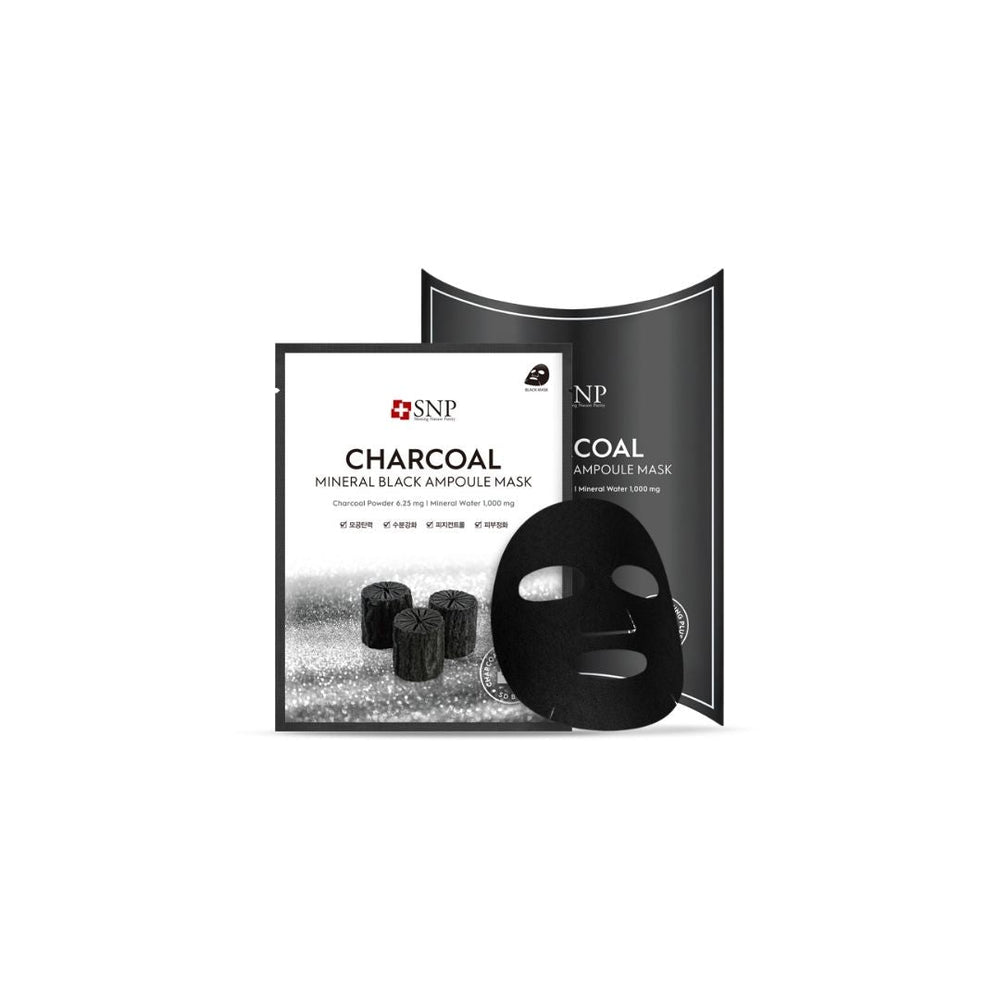 Charcoal Mineral Black Ampoule Mask Box [10pcs]
