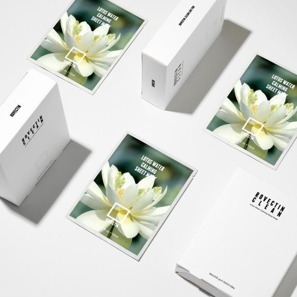 Rovectin Clean Lotus Water Calming Sheet Mask Box [10pcs] | La Cosmetique