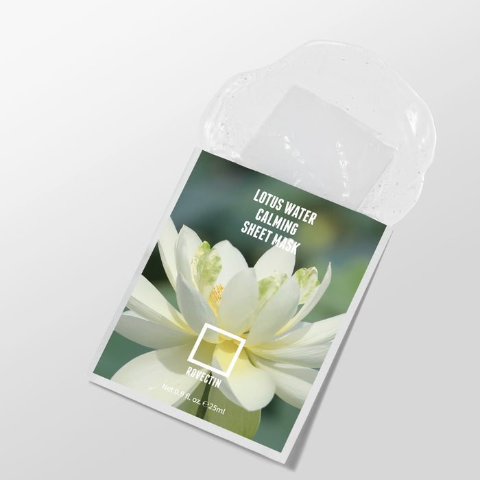 Rovectin Clean Lotus Water Calming Sheet Mask Box [10pcs] | La Cosmetique