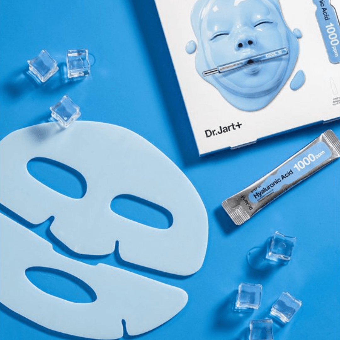 Dr. Jart+ Cryo Rubber™ Mask with Moisturizing Hyaluronic Acid Set, hydrating sheet mask packaging