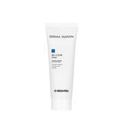 Derma Maison Bio Clear Mask 250ml wash-off mask in a white jar with a blue label, designed for skin purification and clarity.