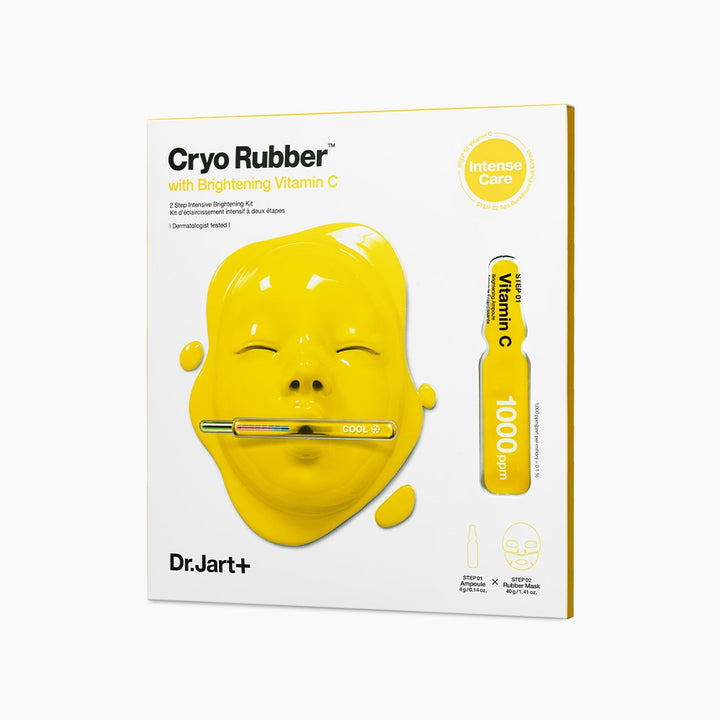 Dr. Jart+Cryo Rubber™ with Brightening Vitamin C 4g Ampoule + 40g Rubber Mask - La Cosmetique