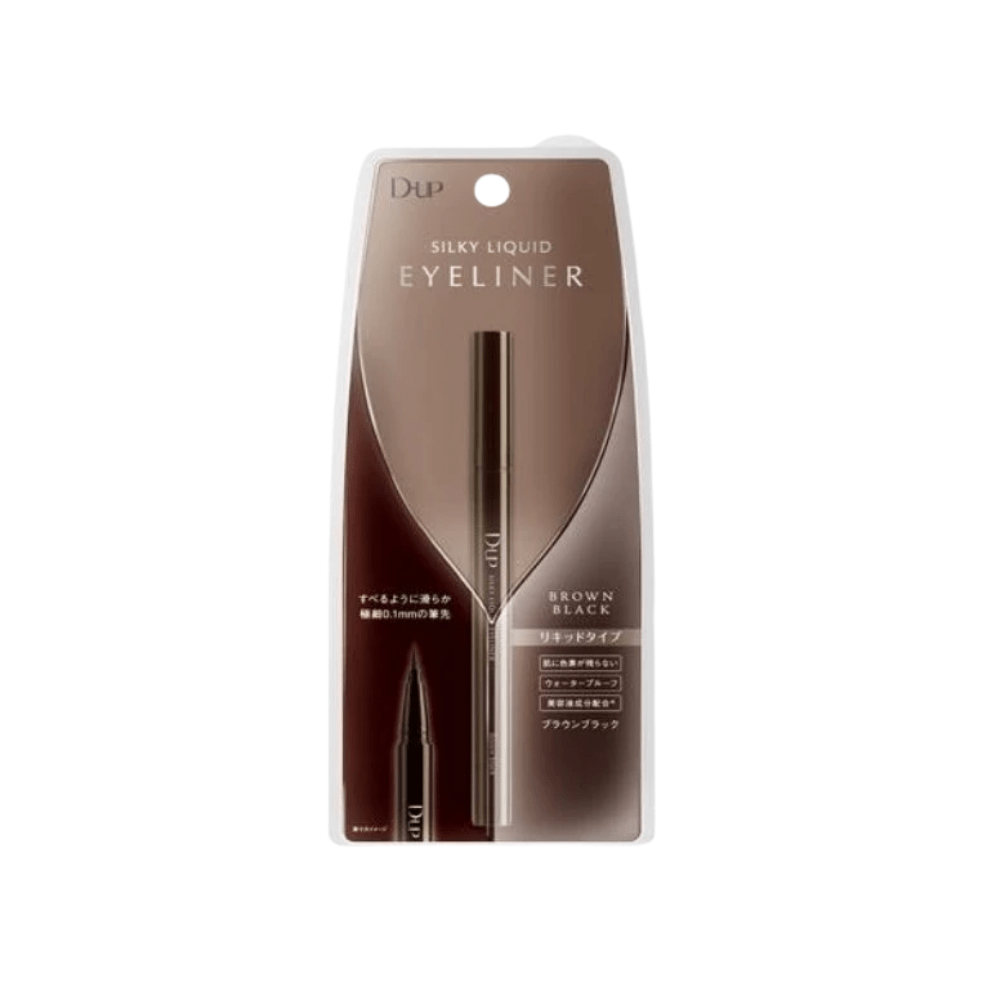 DUPSilky Liquid Eyeliner (Brown Black) - La Cosmetique