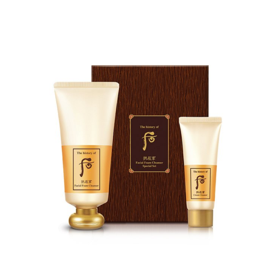 The History of WhooGongjinhyang Foam Cleanser Special Set 2-Piece Set - La Cosmetique