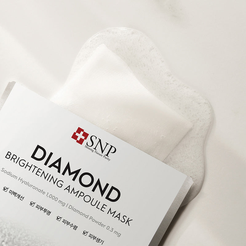 SNPDiamond Brightening Ampoule Mask 10pcs/box - La Cosmetique