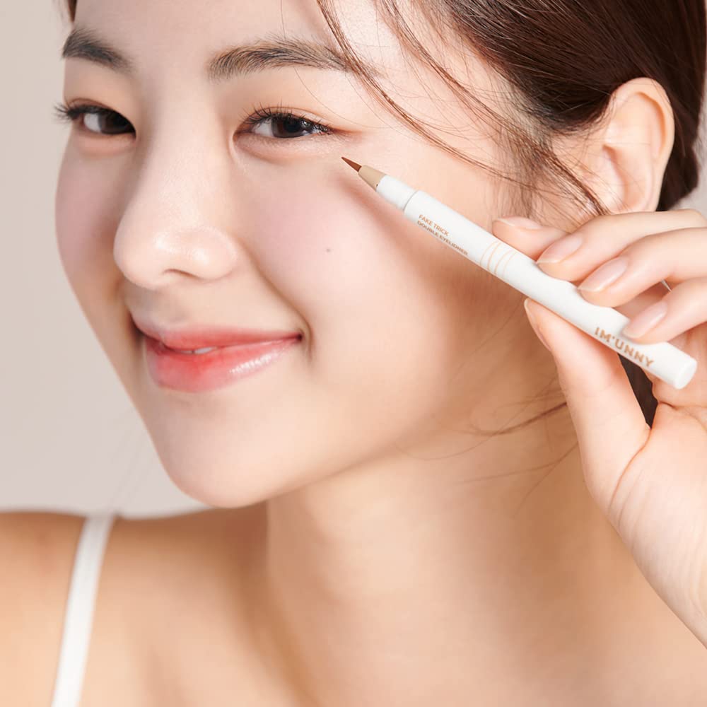 I'M UNNY Fake Trick Double Eyelidner 01 Pale Brown | La Cosmetique