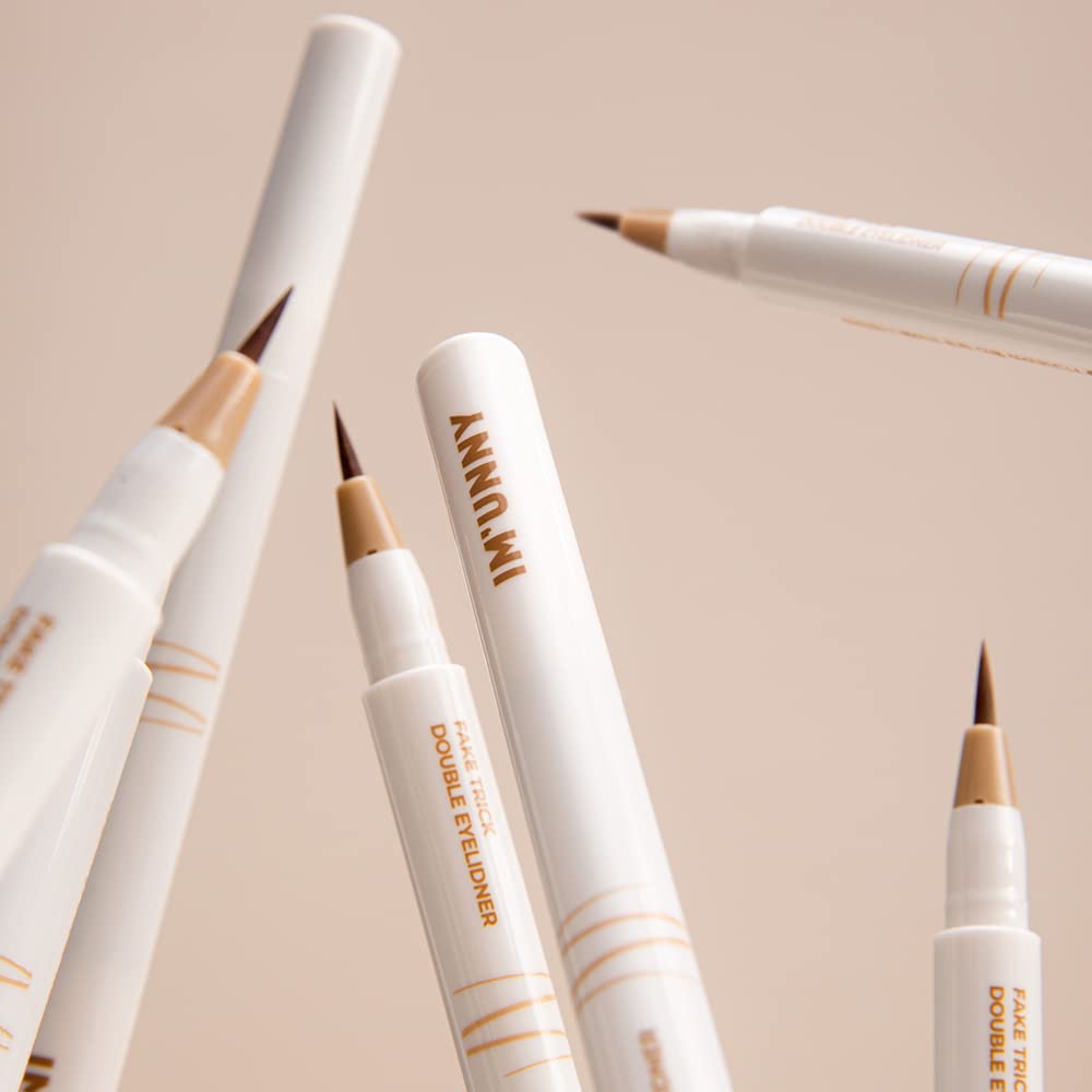 I'M UNNY Fake Trick Double Eyelidner 01 Pale Brown | La Cosmetique