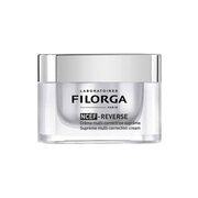 Filorga NCEF-Reverse Supreme Multi-Correction Face Moisturiser in 50ml jar, showing the cream's smooth texture and elegant packaging.