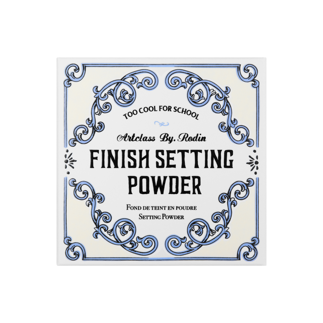 Too Cool For School Artclass By Rodin finish setting powder in sleek compact, ideal for a smooth, matte makeup finish.