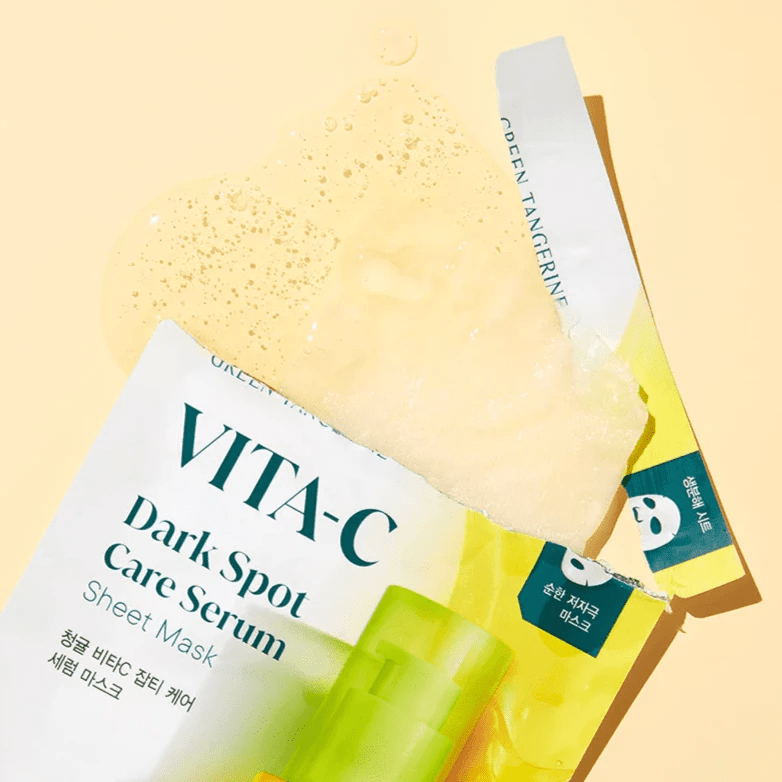 Goodal Green Tangerine Vita-C Dark Spot Care Serum Sheet Mask Box [5pcs] | La Cosmetique