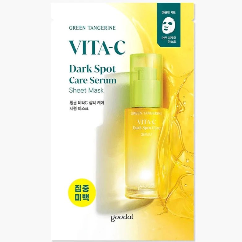Goodal Green Tangerine Vita-C Dark Spot Care Serum Sheet Mask Box [5pcs] | La Cosmetique