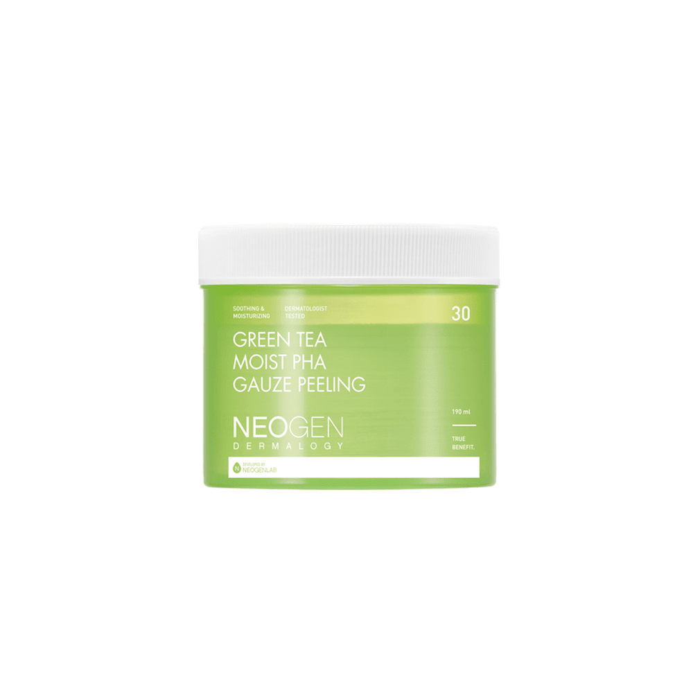 NEOGEN Green Tea Moist PHA Gauze Peeling 30pcs | La Cosmetique