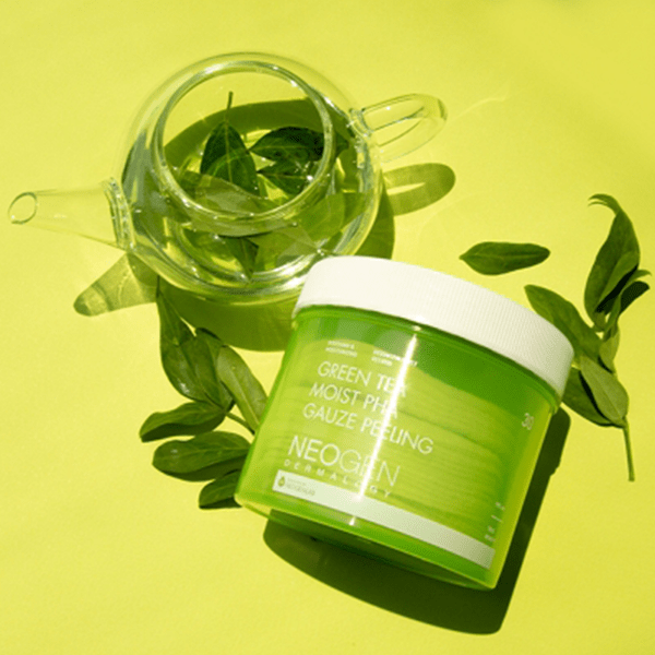 NEOGEN Green Tea Moist PHA Gauze Peeling 30pcs | La Cosmetique