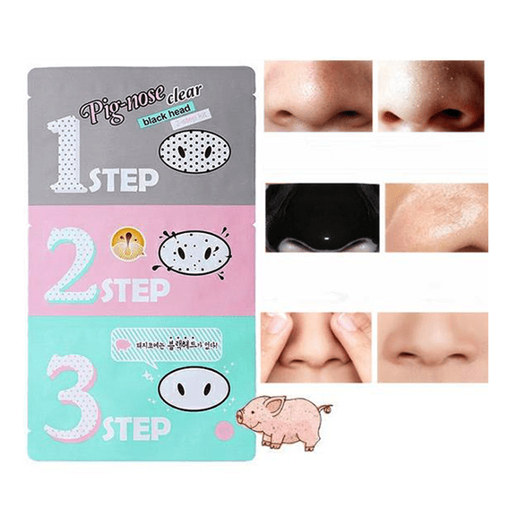 Holika HolikaPig-Clear Black Head 3-Step Kit 1 Pack - La Cosmetique