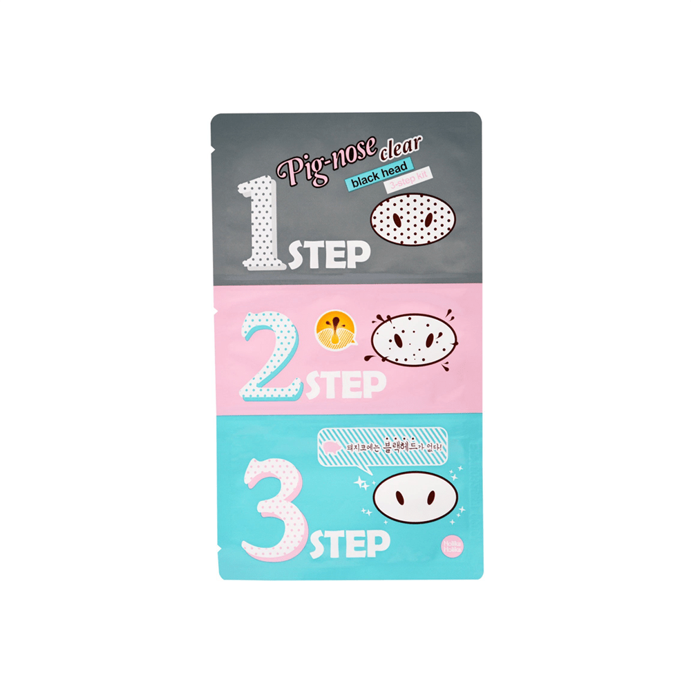 Holika HolikaPig-Clear Black Head 3-Step Kit 1 Pack - La Cosmetique