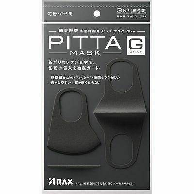 Japan ProductsPitta Face Mask Gray 3 pc - La Cosmetique