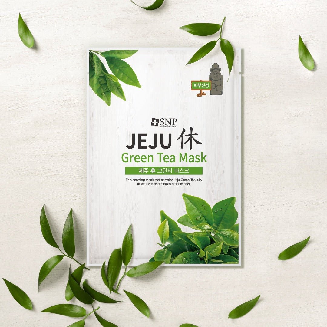 SNP Jeju Green Tea Mask [1pc] | La Cosmetique