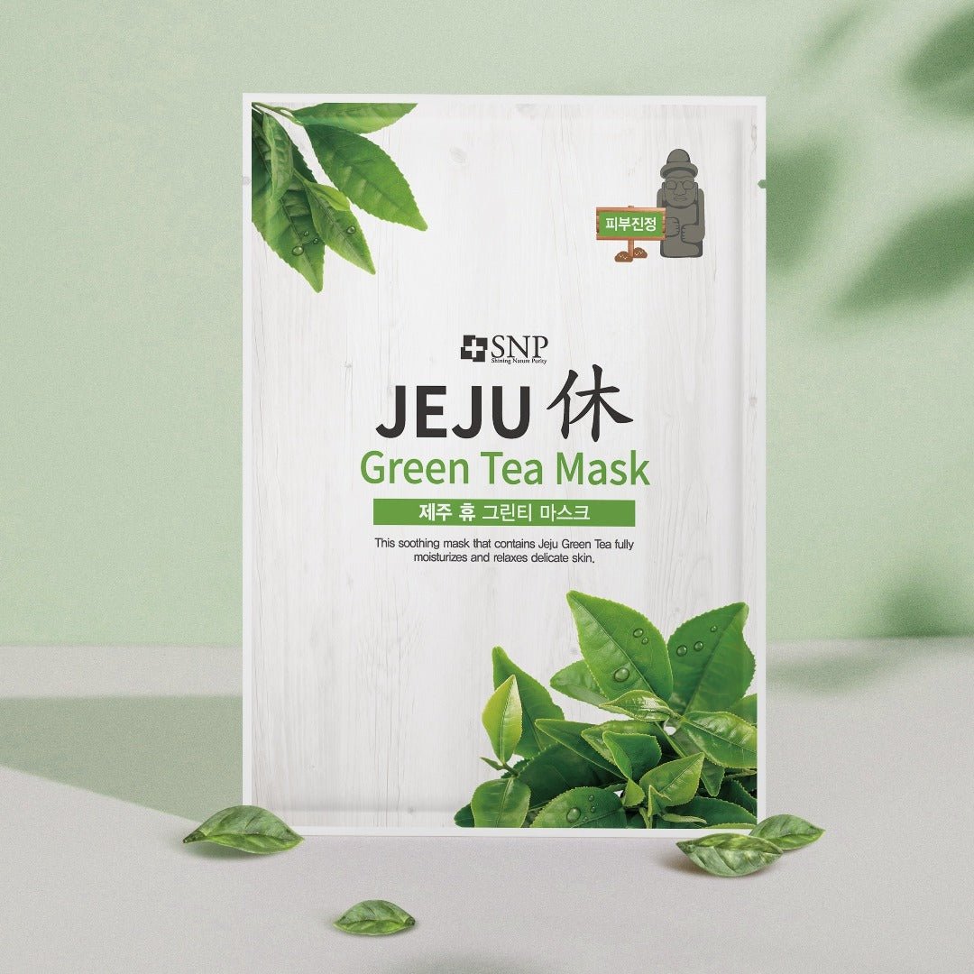 SNP Jeju Green Tea Mask [1pc] | La Cosmetique
