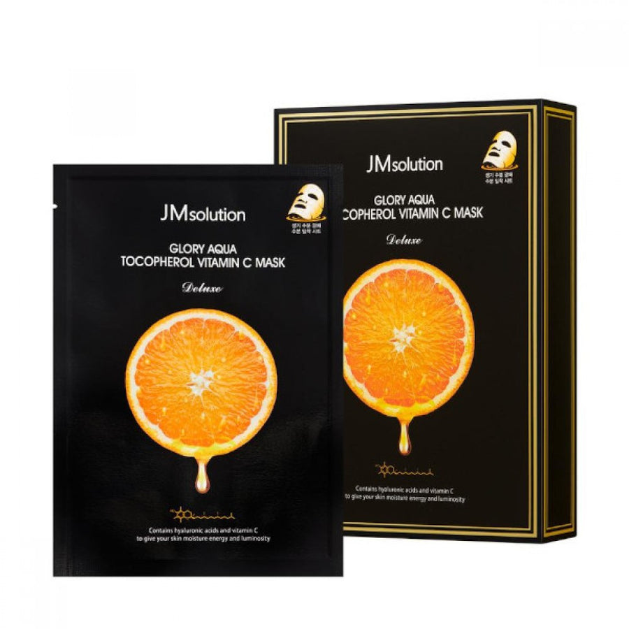 JM SolutionGlory Aqua Tocopherol Vitamin C Mask Deluxe 10pcs - La Cosmetique