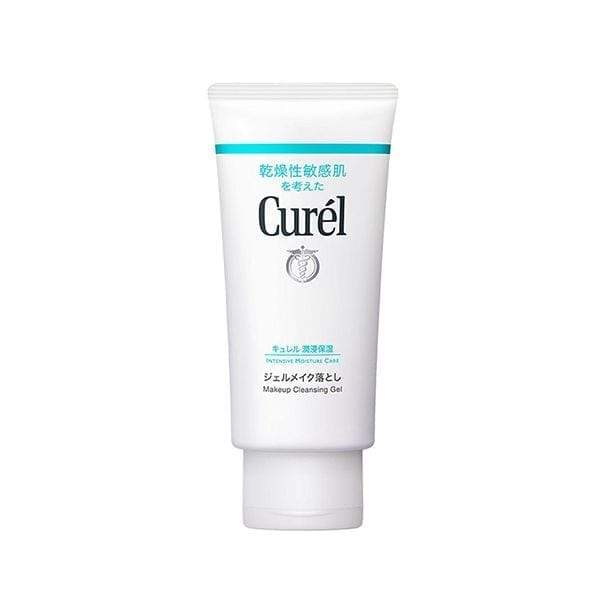 KAO Curel Makeup Cleansing Gel in 130g jar, gentle gel and foam cleanser for removing makeup and impurities from skin.