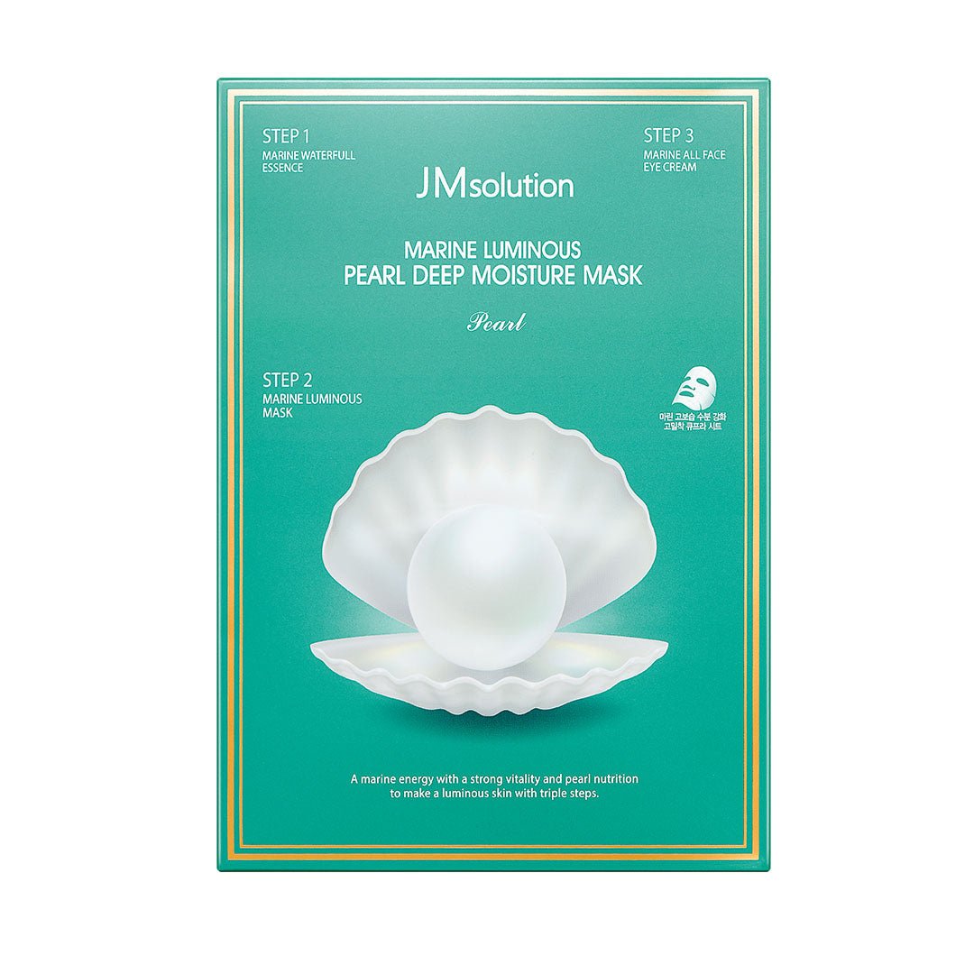 JMsolution Marine Luminous Pearl Deep Moisture Mask Box Pearl [10pcs] | La Cosmetique