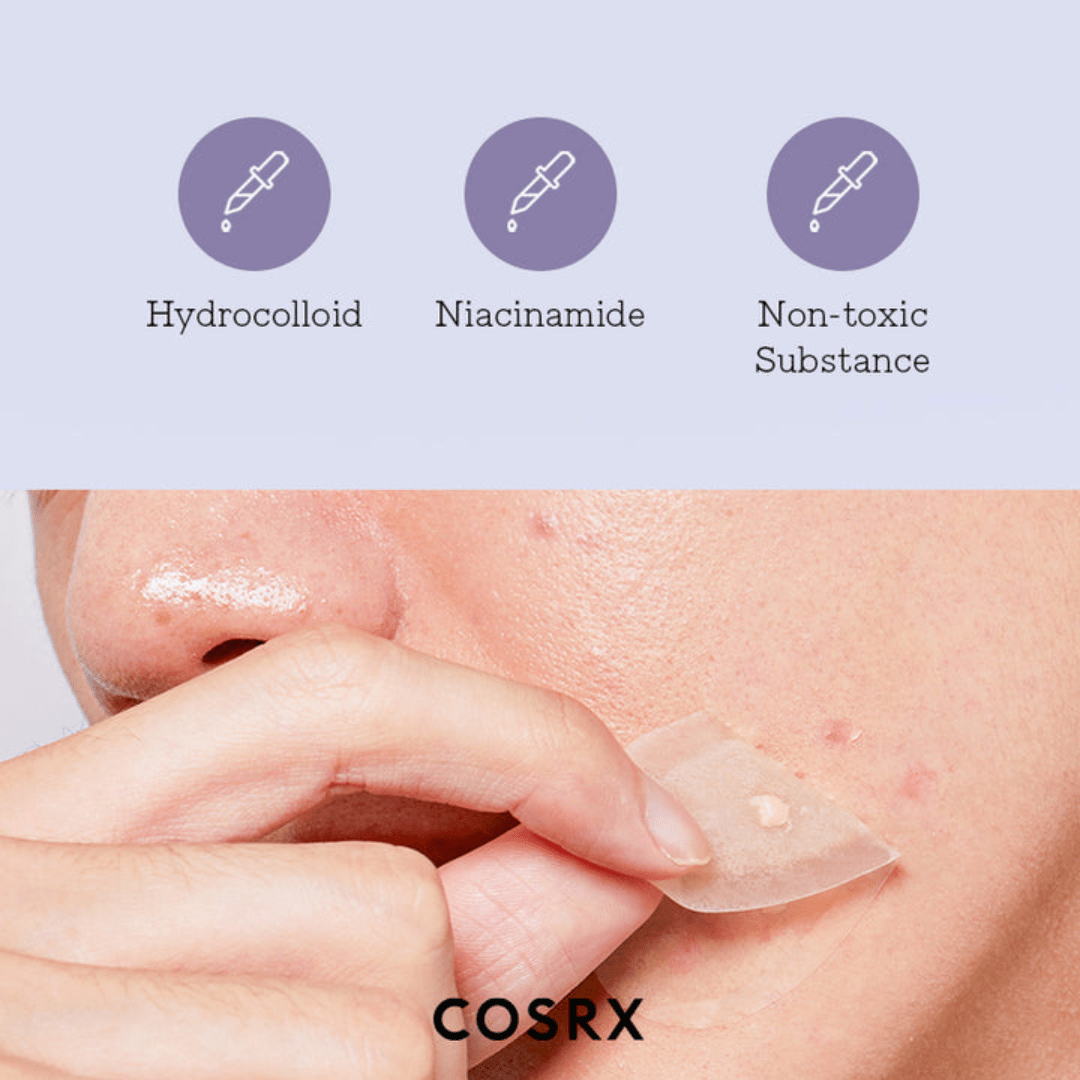 COSRX Master Patch X-Large spot patches, 10 acne patches shown on product packaging