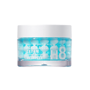 MEDIPEEL+ Power Aqua Cream 50g face moisturizer in a white jar, designed for hydrating and nourishing the skin.