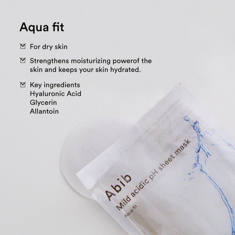 Abib Mild Acidic pH Sheet Mask [1pc] | La Cosmetique