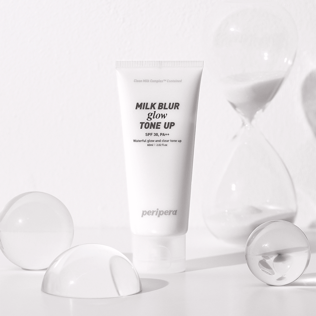 Peripera Milk Blur Tone Up Cream 60ml tube and packaging for brightening skincare application