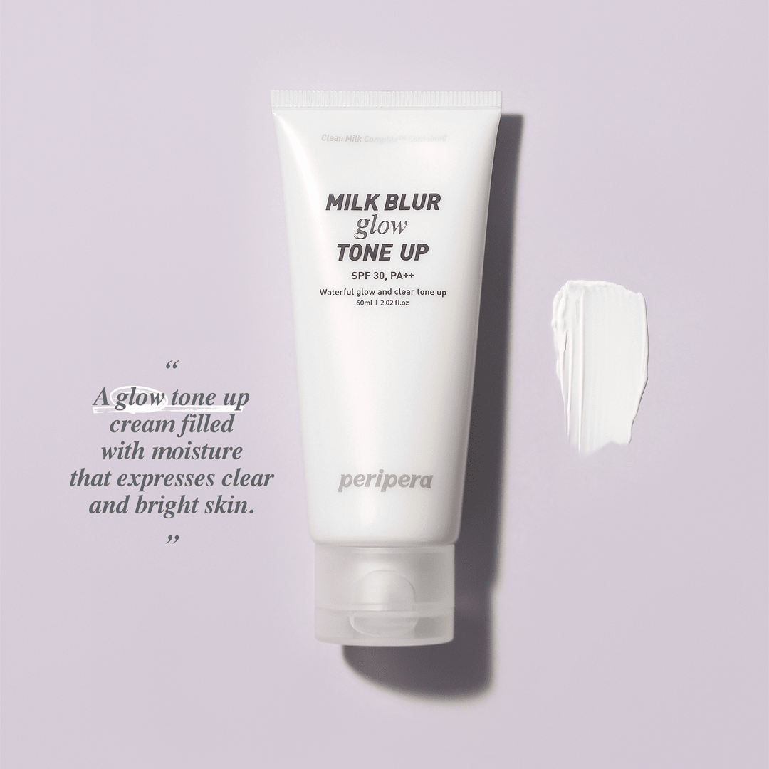 Peripera Milk Blur Tone Up Cream 60ml tube with soft milk-toned packaging