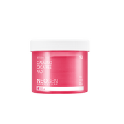 NEOGEN Calming Cica Tree Toner Pad 90pcs, exfoliating and soothing skincare product with calming cica ingredients.