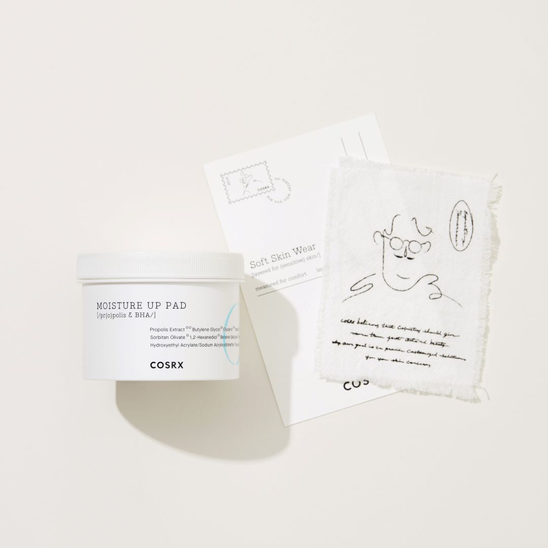 COSRX One Step Moisture Up Pad toner pads, 70 pads in a round container
