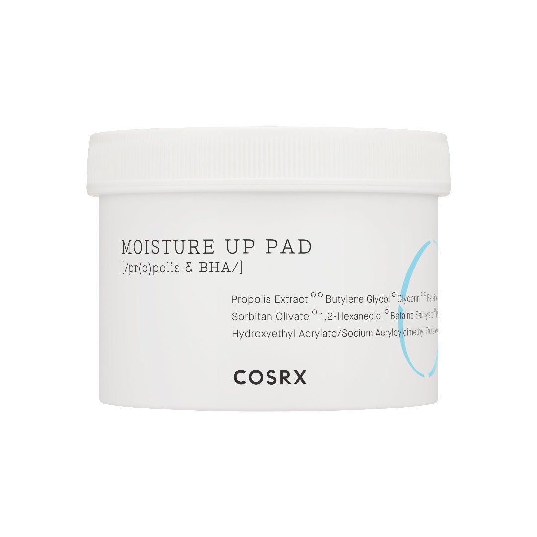 COSRX One Step Moisture Up Pad toner pads, 70 pads in a jar