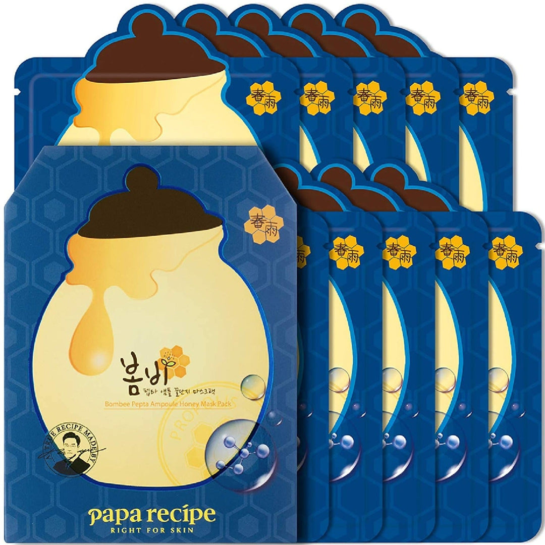 Papa RecipeBombee Pepta Ampoule Honey Mask (10pcs/ Box) - La Cosmetique