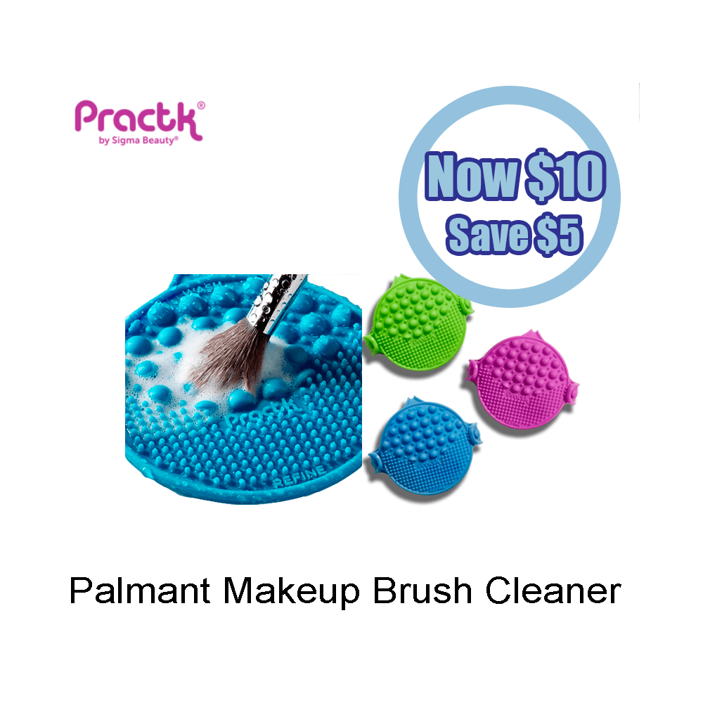 Practk PalmatMakeup Brush Cleansing Tool Green - La Cosmetique