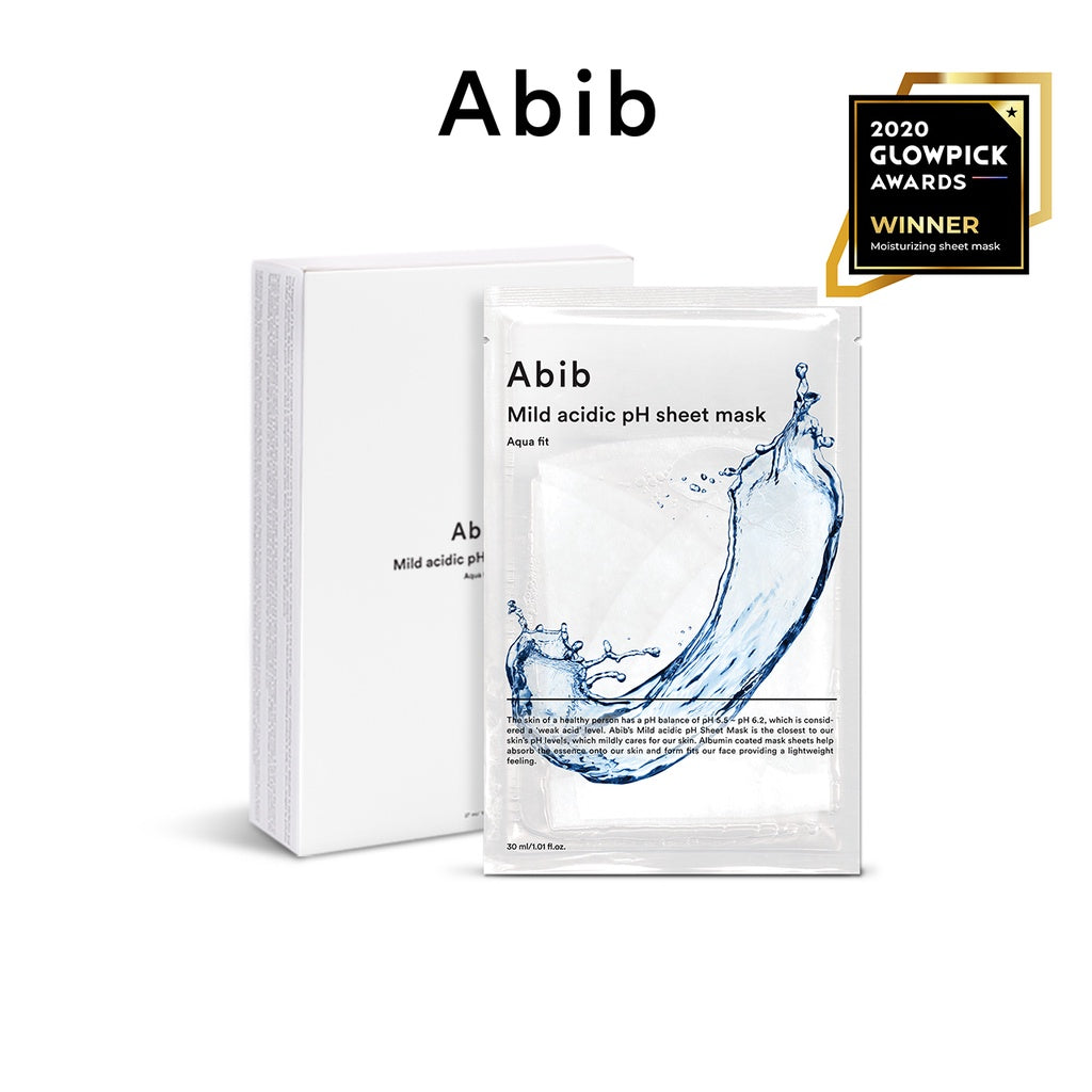 AbibMild Acidic pH  Sheet Mask Aqua Fit (10pcs/box) - La Cosmetique