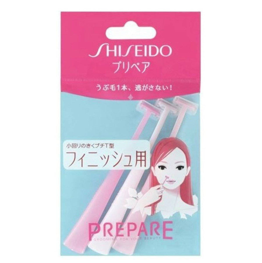 ShiseidoPrepare Razor Facial Hair Shaving Removal 3 Pieces (petite T-shape) - La Cosmetique