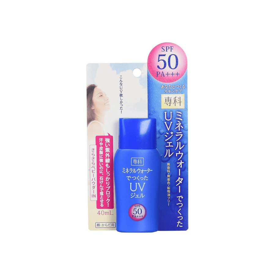 ShiseidoSenka Mineral Water Uv Gel Sunscreen SPF50 40ml - La Cosmetique