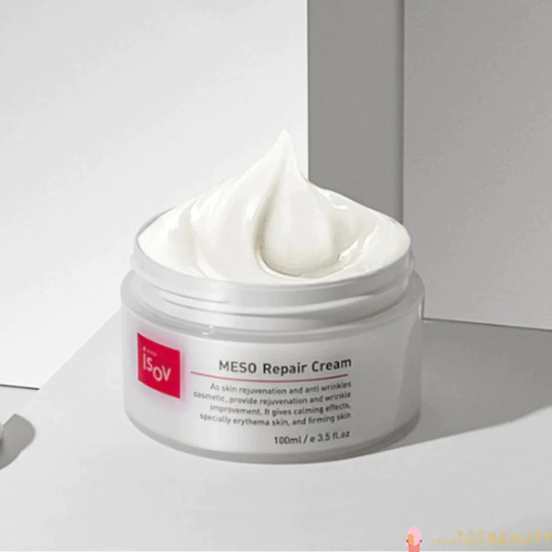 ISOV Meso Repair Cream Expert face moisturizer in 100ml jar, rich hydrating and repairing skincare for the face.