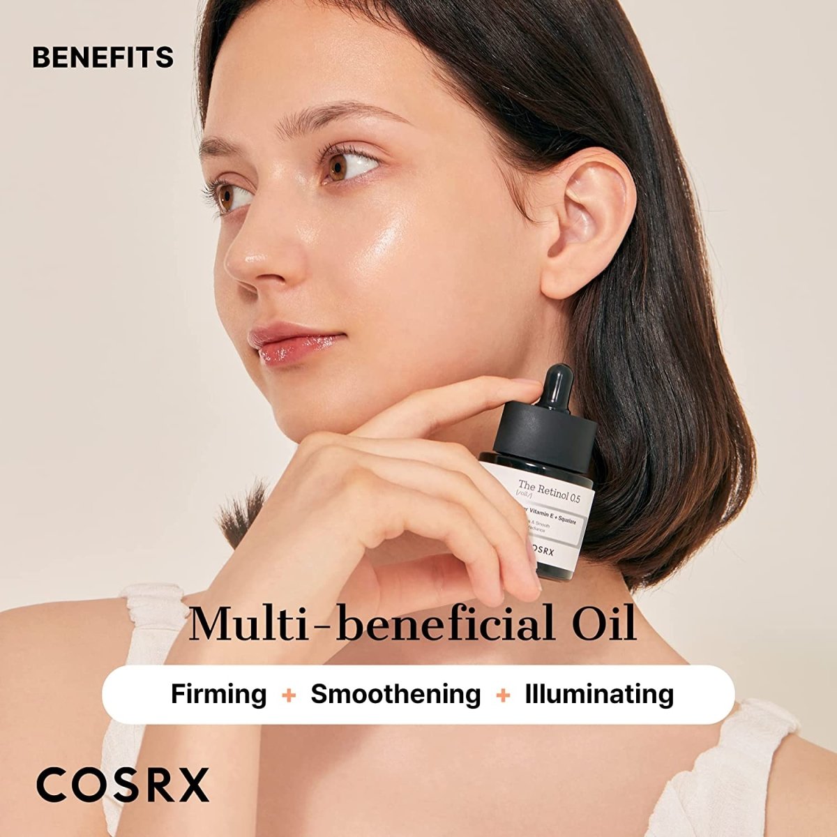 COSRX The Retinol 0.5 Oil 20ml face oil bottle and packaging