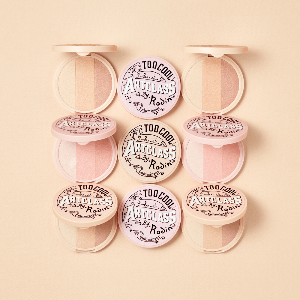 Too Cool For School Artclass by Rodin highlighter with a sleek, shimmering surface for highlighting and contouring makeup.