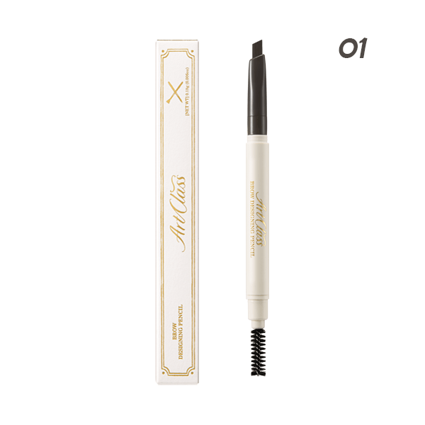 Too Cool For School Artclass Brow Designing Pencil in gray-brown for natural eyebrow shaping and defining.