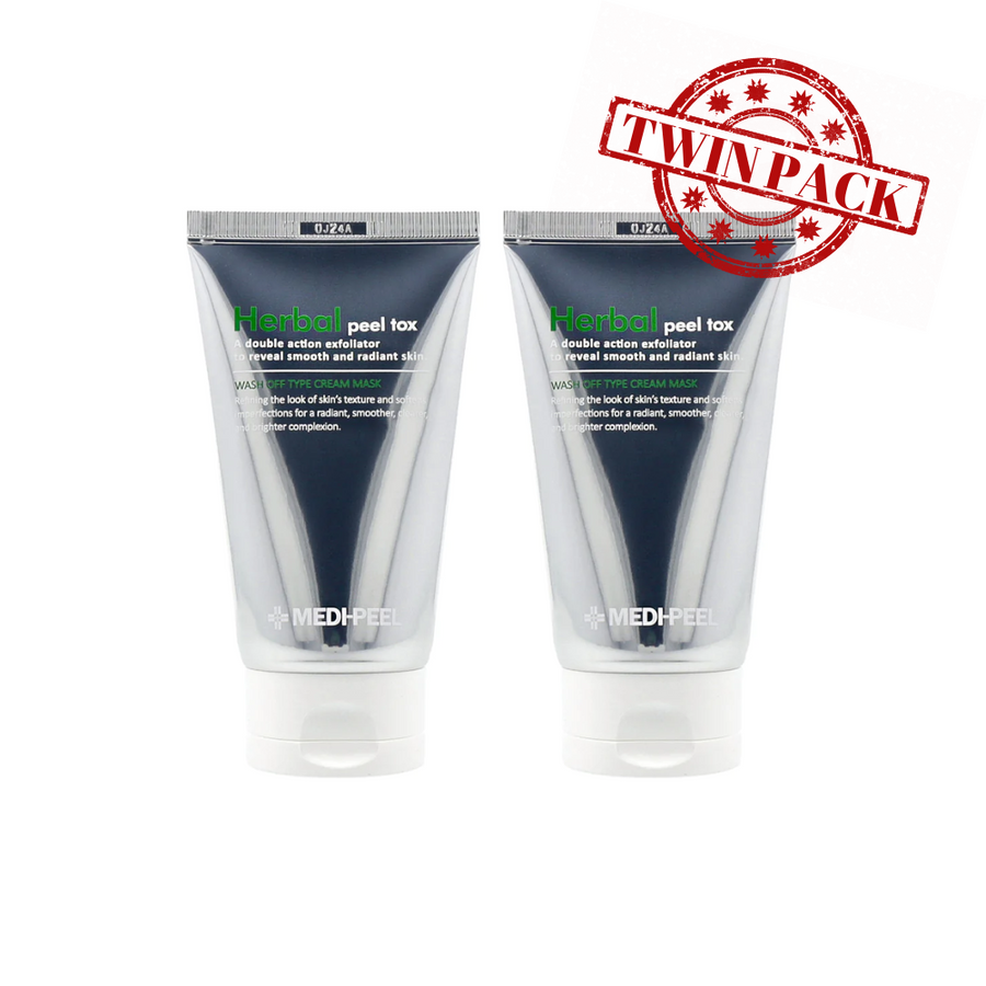 MEDI-PEELTwin Pack MEDI-PEEL Herbal Peel Tox Wash Off Type Cream Mask - La Cosmetique