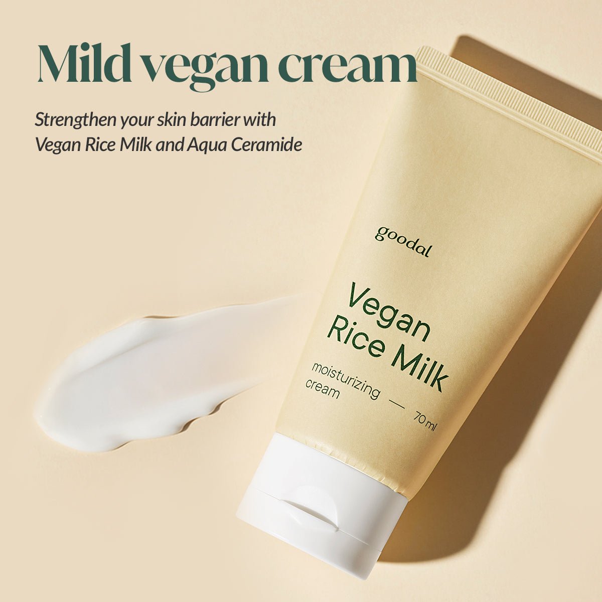 Goodal Vegan Rice Milk Moisturizing Cream [70ml] | La Cosmetique