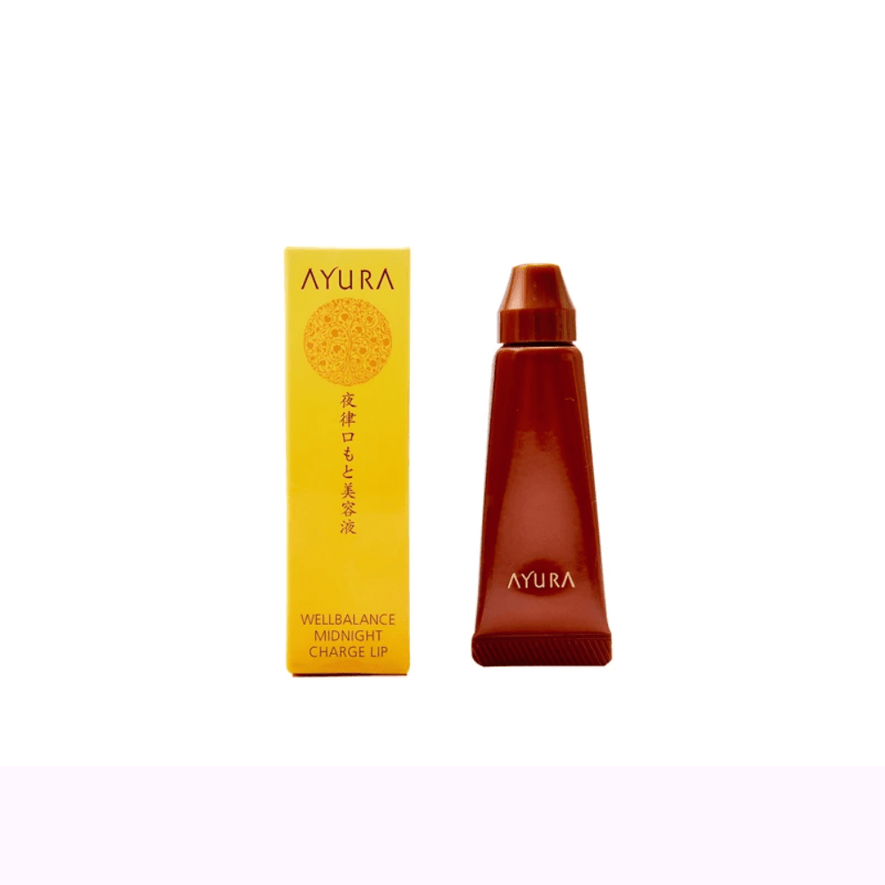 Ayura Well Balance Midnight Charge Lip Mask, 10g jar packaging