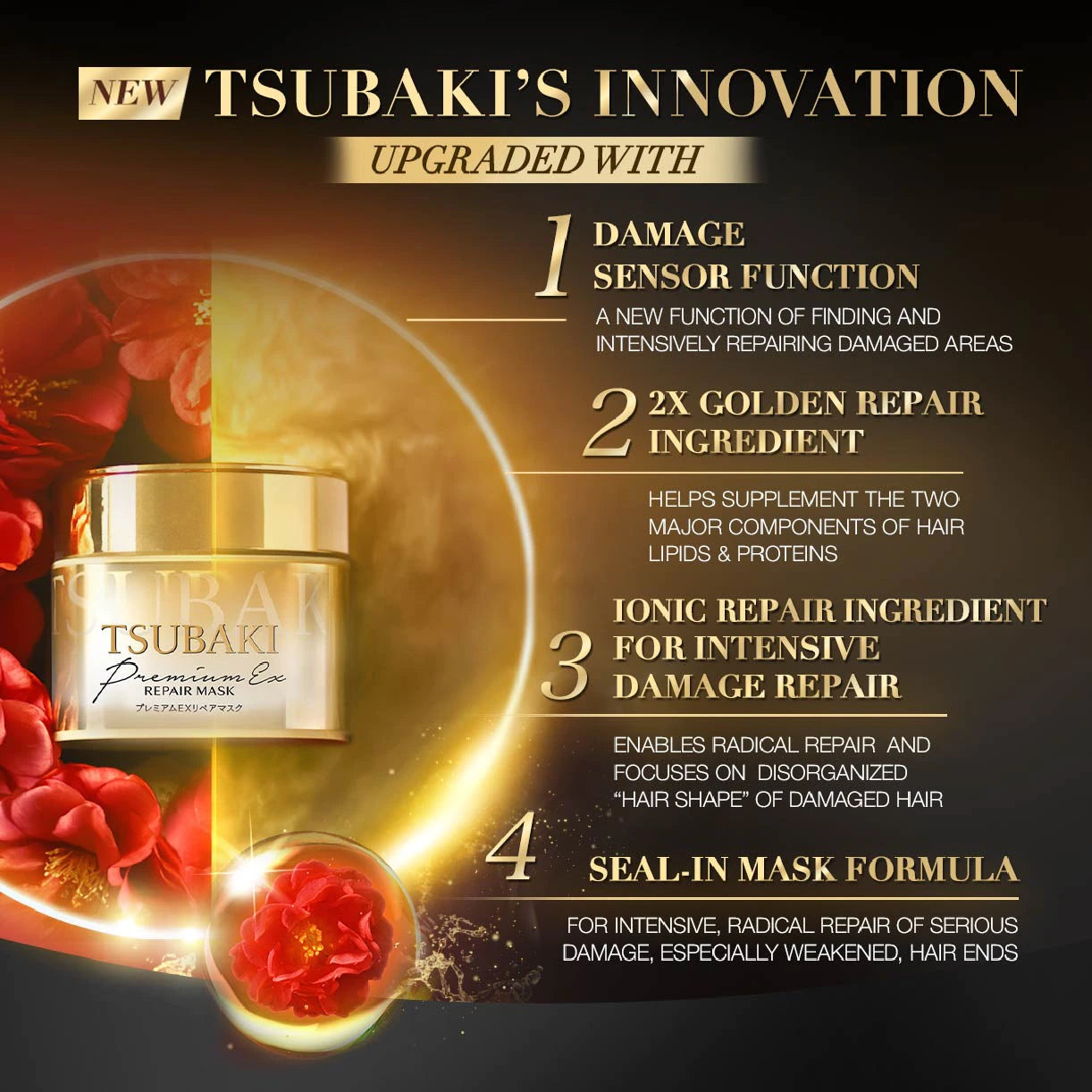 TsubakiPremium Repair Hair Mask 180g - La Cosmetique